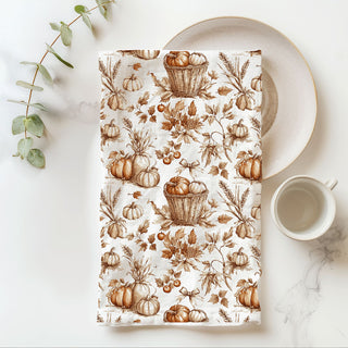 neutral fall pumpkin towel for coffee bar decor
autumn housewarming gift pumpkin print kitchen towel
pumpkin spice kitchen decor towel with harvest design
elegant pumpkin and leaf pattern fall dish towel
fall kitchen accent towel featuring pumpkins and wheat