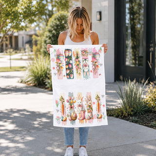 Easter art kitchen towel watercolor brushstroke bunny
Pastel spring kitchen towel watercolor bunny flowers
Watercolor Easter decor kitchen towel artistic bunny
Spring watercolor dish towel bunny floral brushstroke
