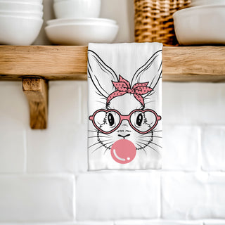 Contemporary farmhouse bunny towel bubblegum retro
Rockabilly bunny kitchen towel bandana heart glasses
Modern retro Easter towel bubblegum bunny design
Graphic illustration bunny dish towel pink spring