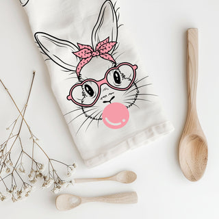 Pink heart sunglasses Easter towel bunny design
Retro glasses bunny kitchen towel bubblegum bubble
Bow bandana bunny dish towel pink heart glasses
Bubblegum chewing bunny kitchen towel Easter modern
Decorative bunny kitchen towel bubblegum pink display