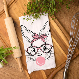Heart glasses bandana bunny towel Easter spring
Bubblegum bubble pink bunny kitchen towel modern
Sassy bunny Easter dish towel heart glasses design
bubblegum bunny kitchen towel flour sack