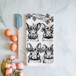 Vintage rustic bunny kitchen towel floral crown farmhouse
Country style bunny dish towel botanical carrot spring
Farmhouse vintage bunny kitchen towel black white Easter
Cottage farmhouse bunny towel floral crown botanical