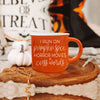 Orange coffee mugs, Halloween Drinkware, Cute Halloween Mugs