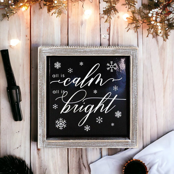Classic Christmas home decoration signs, black and white Christmas decorations