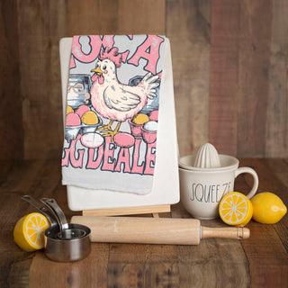 Chicken owner gift kitchen towel egg dealer humor
Backyard chicken keeper Easter towel egg dealer
Homesteader gift kitchen towel chicken egg dealer
Farm life enthusiast Easter towel chicken eggs humor