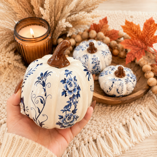 neutral halloween decor pumpkins blue white aesthetic
chic halloween pumpkins blue white home decor
minimal halloween decor blue white pumpkins
classy halloween decor pumpkin set blue white
non spooky halloween decor blue white pumpkins
elegant halloween pumpkin decor chinoiserie style