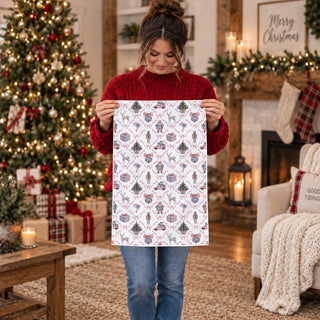 classic southern christmas kitchen towel chinoiserie decor
elegant feminine christmas kitchen towel pink and blue
luxury holiday kitchen decor chinoiserie style towel
timeless christmas decor kitchen towel pastel chinoiserie
high end christmas kitchen styling chinoiserie tea towel