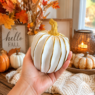 high end look pumpkin decor white gold affordable
white pumpkins gold detail fall decor trending
where to buy neutral pumpkin decor white gold
minimal fall decor white pumpkins modern home
housewarming gift white pumpkin decor neutral fall
fall hostess gift elegant white gold pumpkin set