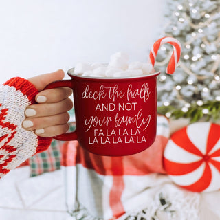 ceramic Christmas mug for holiday coffee bar setup
funny adult Christmas mug with family joke
Christmas cup for people with a sense of humor