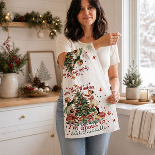 Funny Christmas kitchen towels sayings
Humorous Christmas kitchen towel quotes
Funny holiday kitchen towel design
Christmas kitchen towel with humor