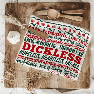 kitchen towel for chaotic christmas families funny design
realistic christmas humor kitchen towel festive decor
funny christmas decor for adults kitchen towel
holiday kitchen towel for people who love sarcasm