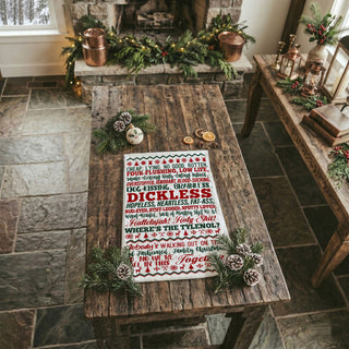 holiday film quote kitchen towel funny christmas decor
vintage christmas movie style kitchen towel funny text
iconic holiday movie sayings kitchen towel decor
throwback christmas movie quote dish towel