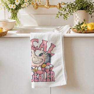 Retro farm kitchen towel chicken egg dealer humor
Farmhouse lifestyle Easter towel chicken eggs funny
Vintage country humor kitchen towel chicken egg dealer
Cottage style farm Easter towel chicken eggs design