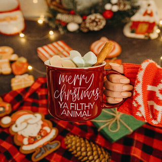 funny Merry Christmas ya filthy animal mug for coffee lovers
Christmas movie inspired coffee cup for holiday fans
funny ceramic mug for watching Christmas movies
holiday coffee mug with funny Christmas quote