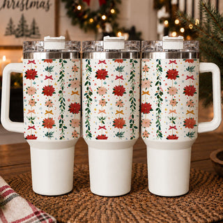 floral Christmas 40oz tumbler with handle
botanical Christmas tumbler for women
poinsettia Christmas tumbler with handle
pink floral Christmas tumbler
40oz floral holiday tumbler
feminine Christmas tumbler with flowers
Christmas tumbler with poinsettias and bows
botanical holiday drinkware for women
floral holiday tumbler gift for her
Christmas tumbler with pink flowers and greenery
grandmillennial Christmas tumbler
grandmillennial holiday drinkware
pink and red floral Christmas tumbler
Christmas flower cup