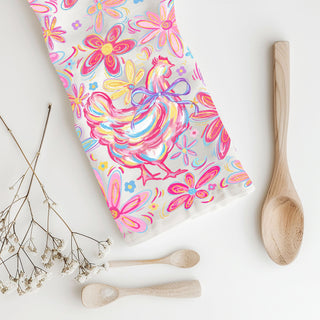Contemporary boho chicken kitchen towel floral farmhouse
Festival style chicken dish towel bohemian Easter colorful
Boho cottage chicken kitchen towel vibrant floral spring
Eclectic farmhouse chicken towel bohemian colorful Easter
