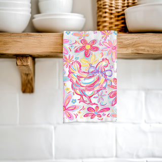 Farmhouse chicken enthusiast gift boho kitchen towel
Vibrant bohemian decor chicken towel farmhouse Easter
Colorful farm kitchen boho chicken tow
Easter brunch gift boho chicken towel farmhouse spring