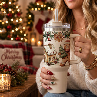 gingerbread Christmas full wrap tumbler
40oz gingerbread holiday wrap design
gingerbread Christmas pattern tumbler
Christmas tumbler shown from multiple angles
three views of gingerbread Christmas tumbler
full gingerbread village tumbler design
gingerbread man and house wraparound tumbler
Christmas tumbler full gingerbread pattern
festive gingerbread tumbler product 
gingerbread village 40oz Christmas tumbler
40oz gingerbread house tumbler with handle
gingerbread man holiday tumbler for women