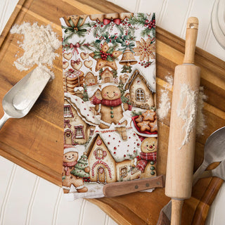 farmhouse baking decor Christmas towel
vintage farmhouse Christmas baking towel
country Christmas kitchen decor towel
rustic cookie themed dish towel holiday
cozy farmhouse kitchen Christmas baking towel