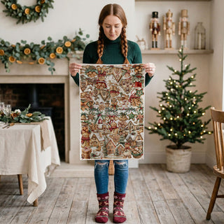 rustic holiday kitchen towel cookie design
cozy holiday baking aesthetic kitchen towel
Christmas village aesthetic kitchen decor towel
warm holiday kitchen styling towel gingerbread
festive farmhouse Christmas towel baking theme
