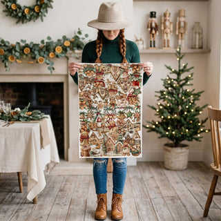 gingerbread cookie village kitchen towel
Christmas cookie cottage tea towel design
holiday gingerbread bakery decor towel
gingerbread house baking theme dish towel
Christmas cookie art kitchen towel