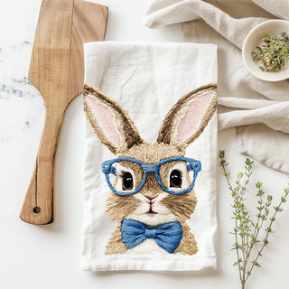 3D embroidered bunny kitchen towel blue pink glasses
Embroidered bunny kitchen towel bow tie Easter spring
Textured bunny dish towel 3D embroidery farmhouse
Blue pink bunny kitchen towel embroidered glasses design