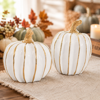 Gold White Pumpkin