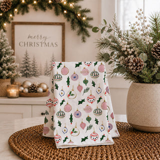 rustic farmhouse christmas kitchen towel holly decor
modern farmhouse christmas kitchen accessories towel
neutral holiday decor kitchen towel subtle christmas decor