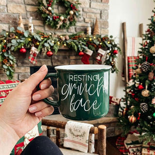 Holiday Humor Coffee Mug | Resting Grinch Face Christmas Cup | Cute Christmas Kitchen Decor
Sarcastic Christmas Coffee Mug For Women | Funny Holiday Drinkware | Cozy Winter Mug
cute festive mug for Christmas coffee bar decorations
funny grinch inspired mug for holiday gift exchanges
unique Christmas coffee mug for women who love sarcasm