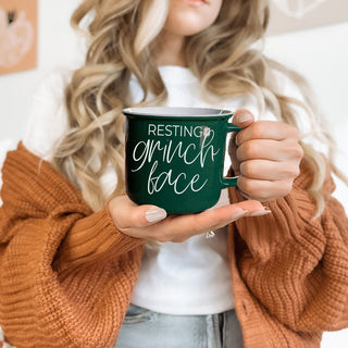 funny Christmas coffee mug with resting grinch face quote
resting grinch face green ceramic holiday mug
funny holiday coffee cup for Christmas mornings
sarcastic Christmas mug for coffee drinkers
Christmas coffee cup with funny saying