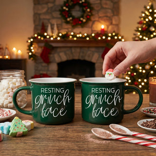 festive green ceramic Christmas mug with quote
holiday humor coffee mug for adults
cute Christmas mug with sarcastic saying
funny Xmas mug for caffeine lovers
Christmas coffee cup for grumpy mornings