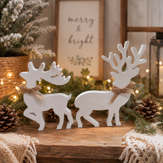 Snowy Stags