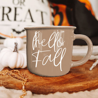hello fall mug for pumpkin spice latte lovers
hello fall gift mug for autumn birthdays
hello fall mug for teachers and coworkers
