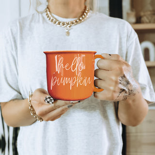 hello pumpkin gift mug for sister or coworker
hello pumpkin mug for autumn mornings and bonfires
hello pumpkin latte mug for cozy movie nights