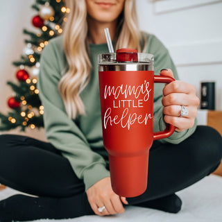 mom tumbler cups for christmas to sell in my store
Secret Santa gift mom tumbler - mamas little helper holiday
Christmas teacher gift tumbler - mamas little helper 40oz seasonal
Christmas shopping mom tumbler 40oz - mamas little helper holiday