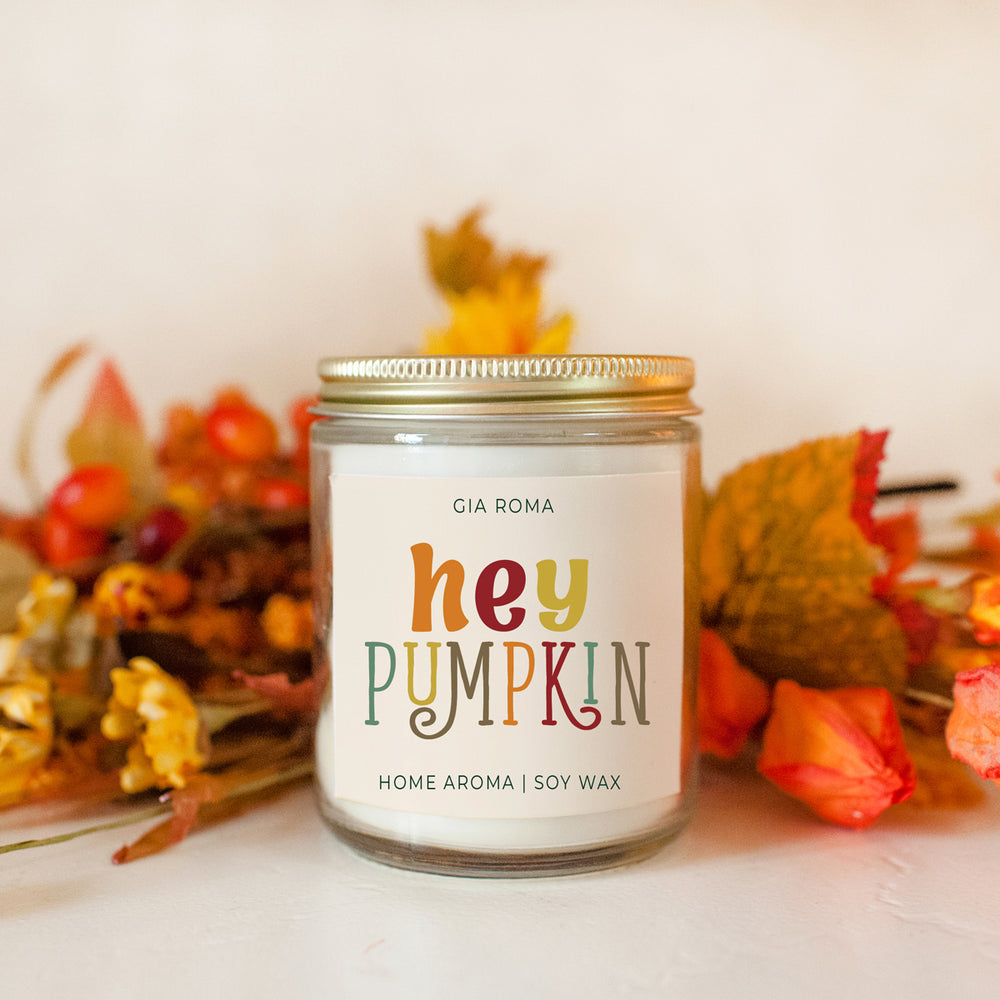 Hey Pumpkin Candle - Baked Pumpkin Pie Candle for Fall