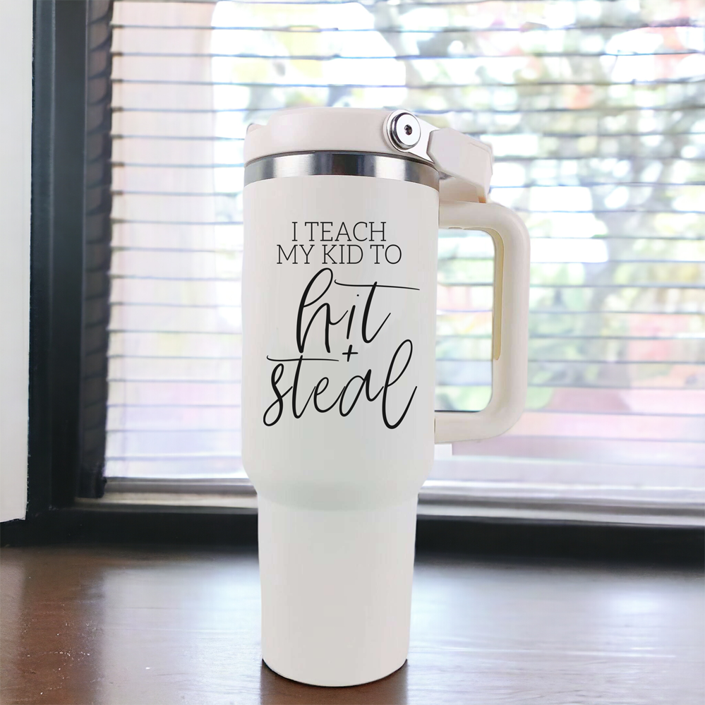 baseball mom tumblers that fit in cup holder