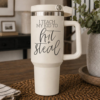 baseball parent humor gift
dugout mom tumbler 40oz
baseball softball parent cup
