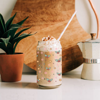 reusable iced coffee cup for Christmas
Christmas coffee cup with straw
holiday coffee glass with bamboo lid
clear Christmas tumbler with lid
glass tumbler with Christmas wrap
glass can cup with Santa print
Christmas glass can tumbler with straw