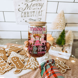 festive iced coffee in Christmas cup
Christmas glass cup filled with iced coffee
funny holiday drinkware gift
trendy holiday tumbler for women