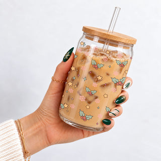 funny Ho Ho Hoe’s Christmas glass tumbler
pink Santa Christmas glass tumbler
17oz Christmas tumbler with bamboo lid and metal straw
There’s Some Ho Ho Hoe’s in This House cup