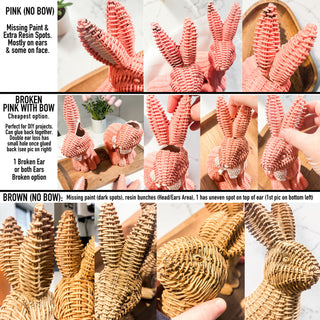 Imperfect Rattan Bunny