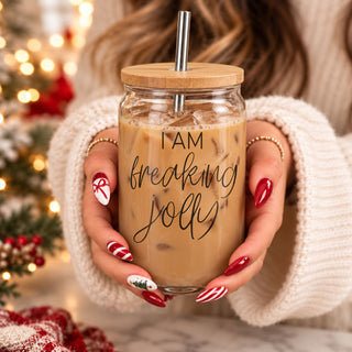 Teacher Christmas Gift, Coworker Gift, Secret Santa Gift, Stocking Stuffer, 17oz Glass Cup