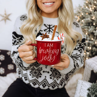 Sarcastic Christmas Mug | I Am Freaking Jolly Coffee Cup | Holiday Drinkware Gift
Cute Christmas Coffee Mug | Funny Holiday Cup for Women | Cozy Christmas Decor
Holiday Coffee Bar Mug | Red Ceramic Christmas Cup With Funny Quote