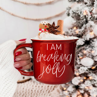 A cozy red Christmas coffee mug made for peppermint mochas, cocoa nights & holiday chaos. The perfect funny Christmas gift for moms, friends, coworkers & caffeine lovers.