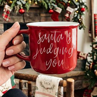 Santa is Judging Mug