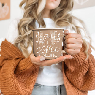Autumn Home Decor Coffee Mug Collection
Autumn Coffee Mug Brown with White Fall Leaves Quote Design
Bulk Fall Season Drinkware Set Brown Coffee Mug
Fall coffee lover gift