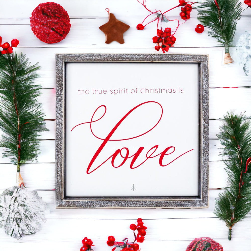 Inspirational Christmas quotes on love, unique family Christmas Home Decorations