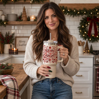 festive Christmas water bottle alternative
Christmas hydration tumbler for women
40 ounce holiday drink tumbler
oversized Christmas tumbler with handle
Christmas handled cup for women
cute red holiday tumbler
Merry and Bright Christmas gift for her
Merry and Bright Christmas gift for mom
red Christmas gift tumbler for women
festive Christmas present for her
holiday drinkware Christmas gift
Christmas gift idea for tumbler lover
Christmas gift idea for women who love holiday decor
holiday gift for coffee love