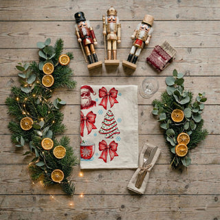 flour sack christmas towel with printed holiday design double sided
soft cotton christmas dish towel festive decorative kitchen linen
high absorbency kitchen towel with christmas print design
premium cotton holiday towel with festive christmas graphics
durable christmas kitchen towel with decorative seasonal design